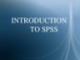 Bài giảng Introduction to SPSS