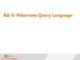 Bài giảng Lập trình Java 4 - Bài 8: Hibernate Query Language